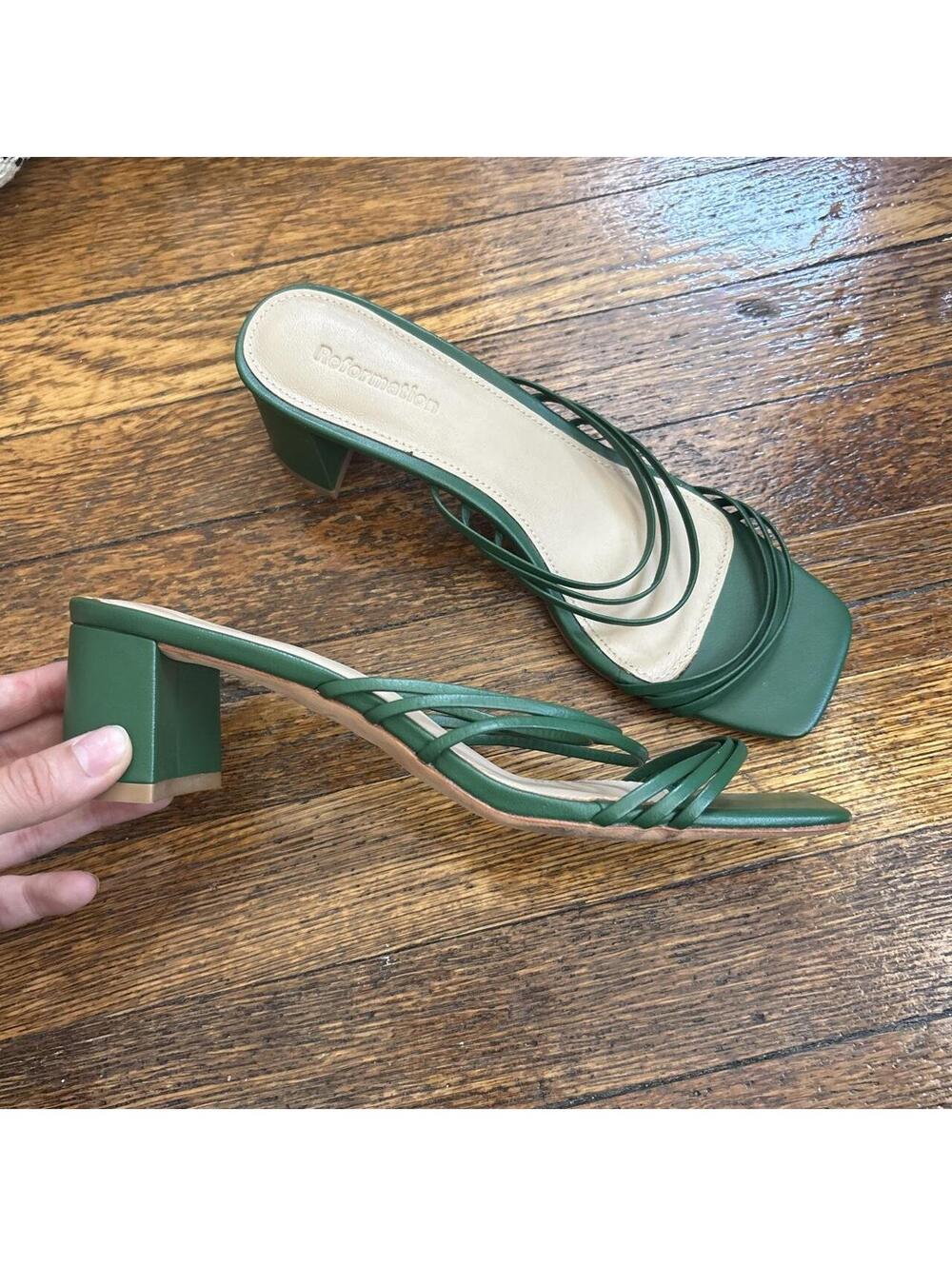 Reformation Women's Green Sandal